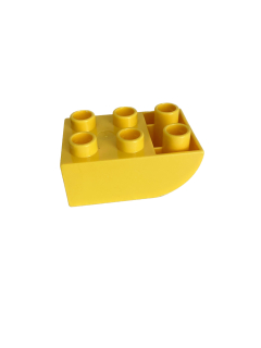 Lego® Duplo® kostka zaoblená nahoru 2x3 žlutá